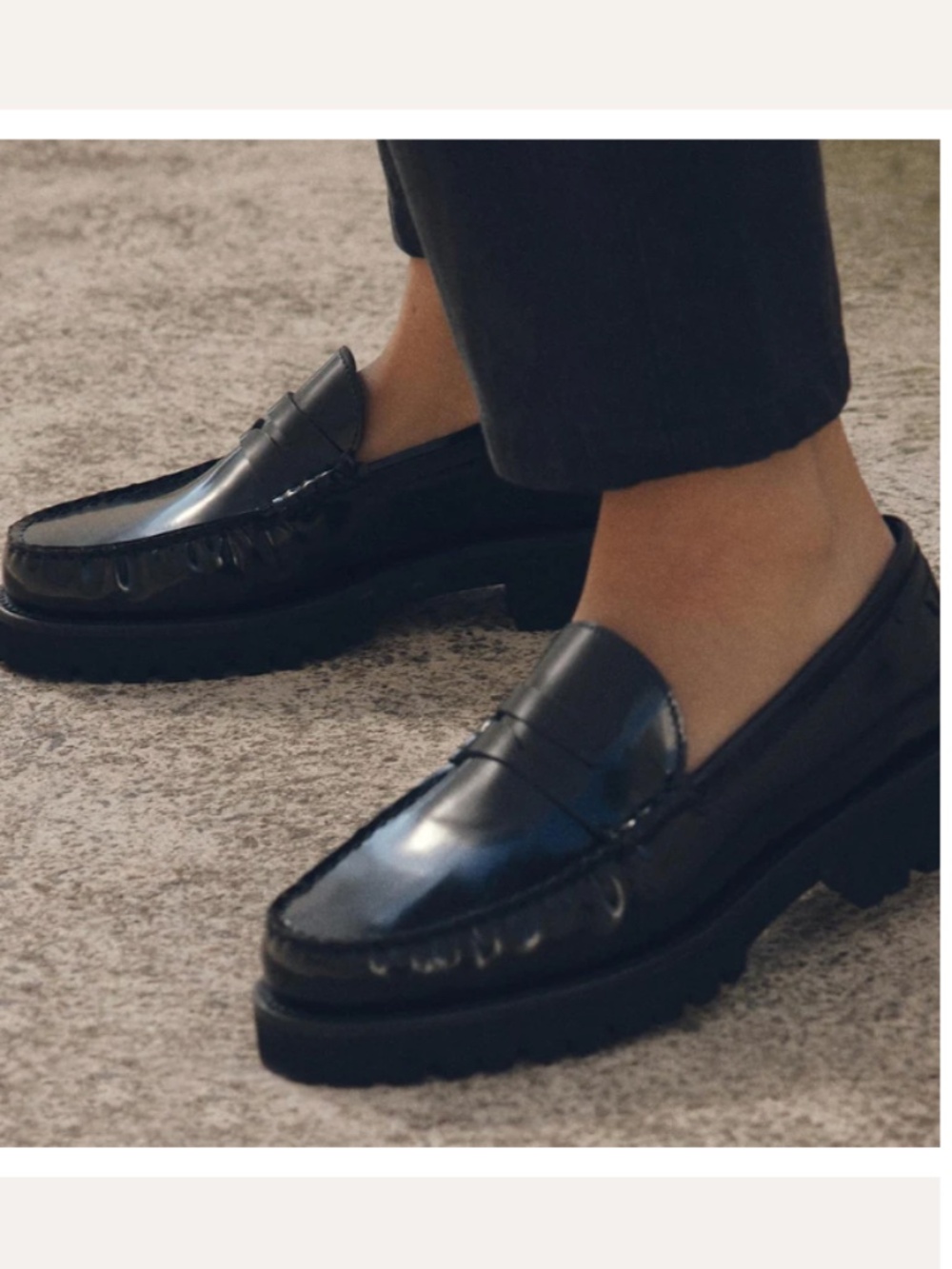 Margaux Women's 'Louisa' Loafer in Black Calf Leather 37.5M (8)